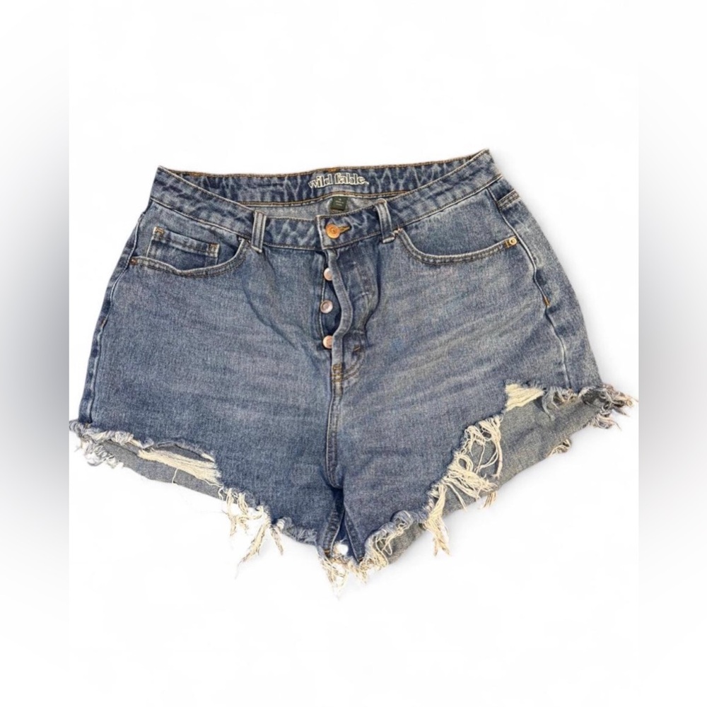 Wild Fable Blue Distressed Denim Shorts